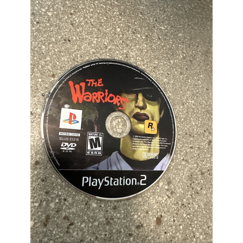 Warriors (Sony PlayStation 2, 2005) Disc Only